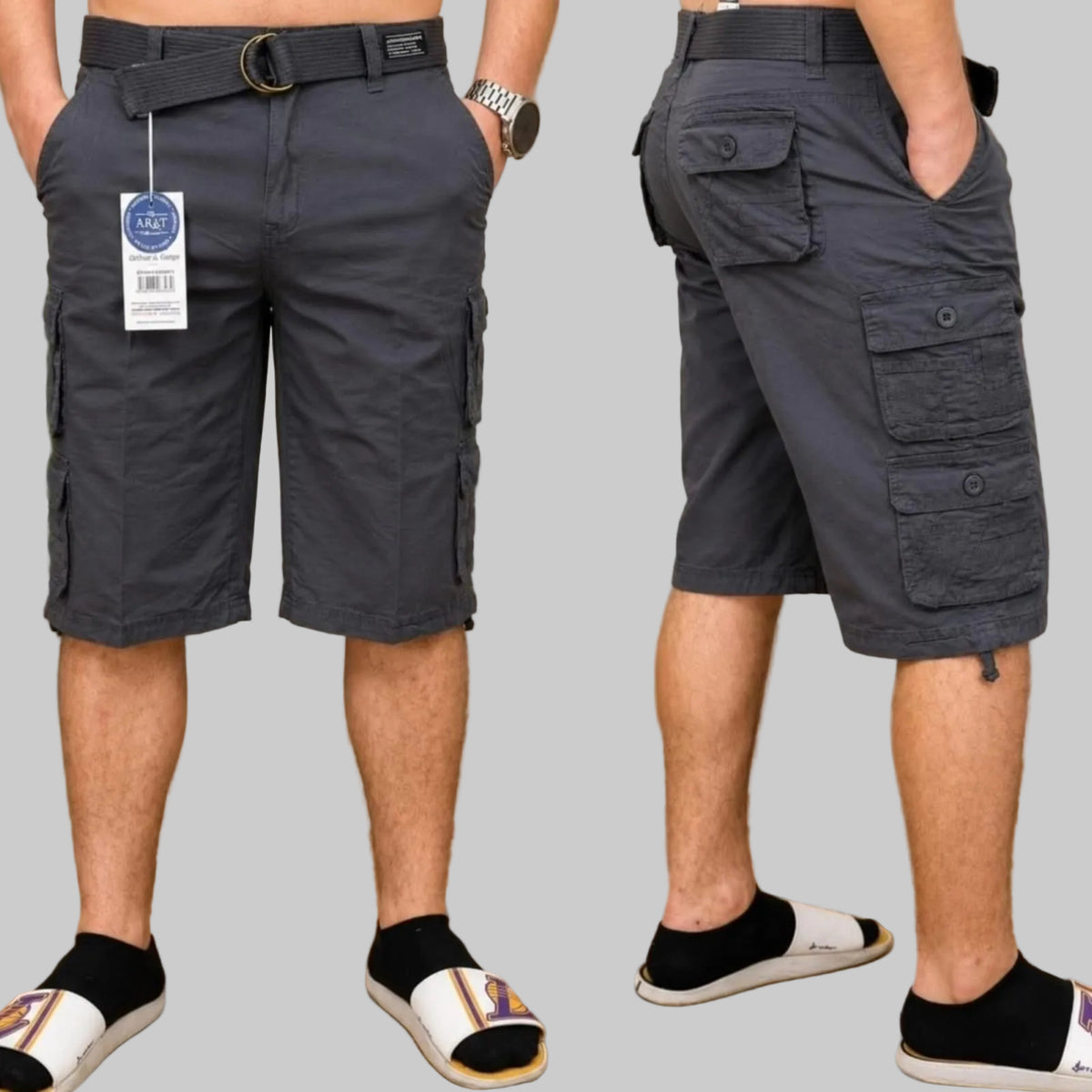 Bermuda Cargo con Cinturón – Hombre
