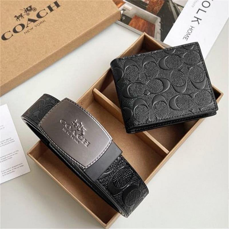 Set Coach Faja Reversible + Billetera – Caballero