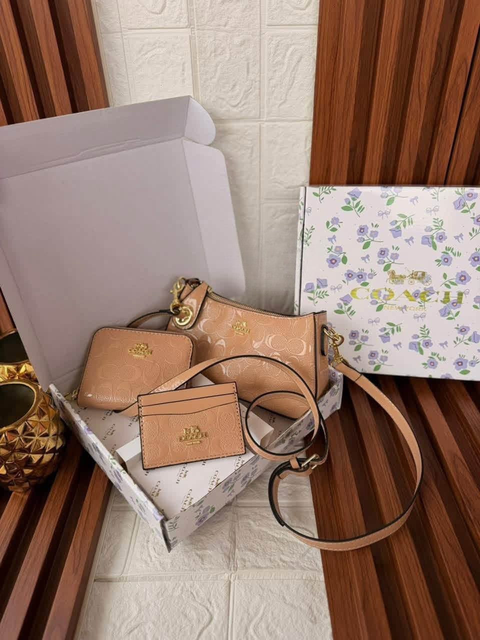 Set Coach Crossbody + Billetera