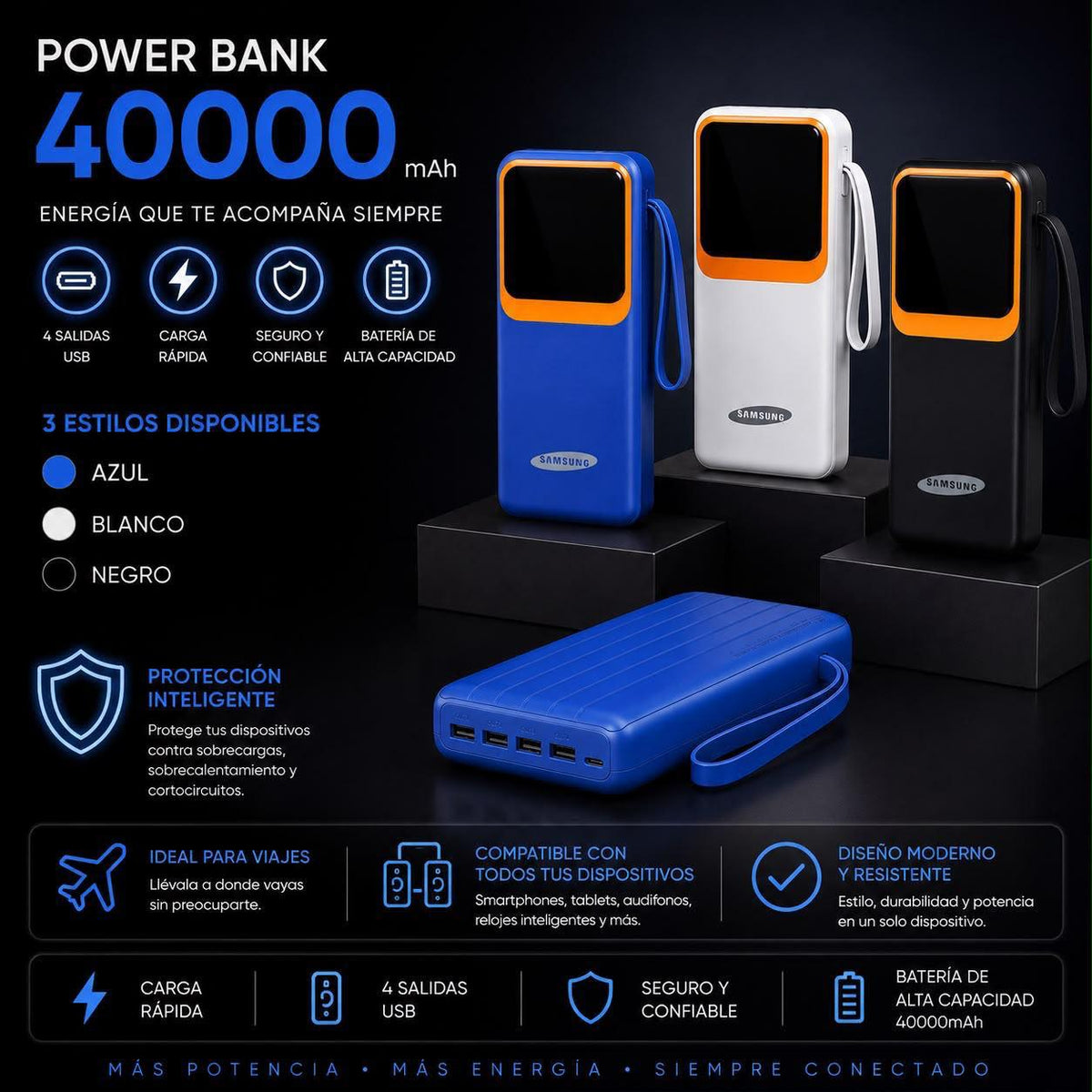 Power Bank 40,000 mAh